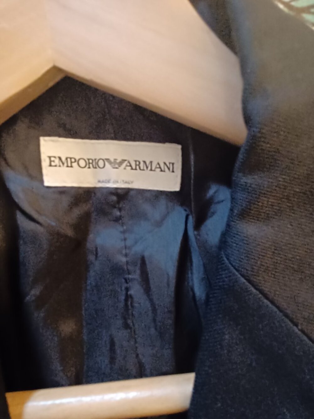 Emporio Armani Black Antinea Virgin Wool Blend Blazer – IT 46 EST US 8/10 - Picture 5 of 7